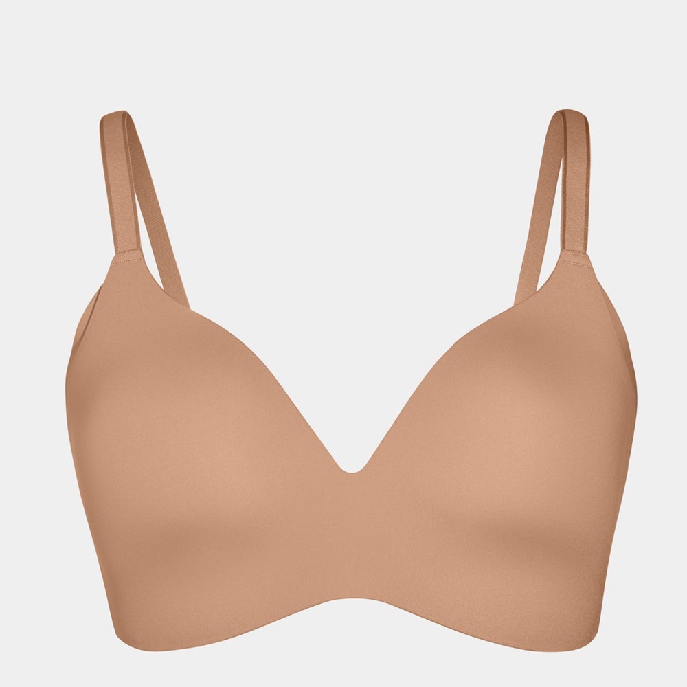 NWT Knix WingWoman Contour Wireless Bra in Dark Beige Tan Size 6+